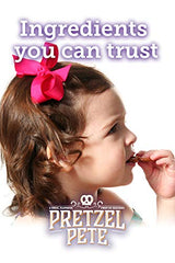 PRETZEL PETE single opened 0.8 oz bag with pretzels visible and portion control