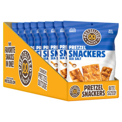 PRETZELIZED front packaging showing eight 2 oz bags for grab-and-go convenience