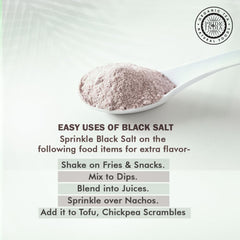Tofu scramble sprinkled with Pride Of India black salt for egg-like flavor