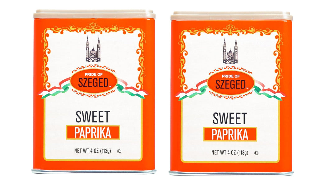 Pride Of Szeged front packaging showing two 4oz jars and brand clarity for pantry convenience