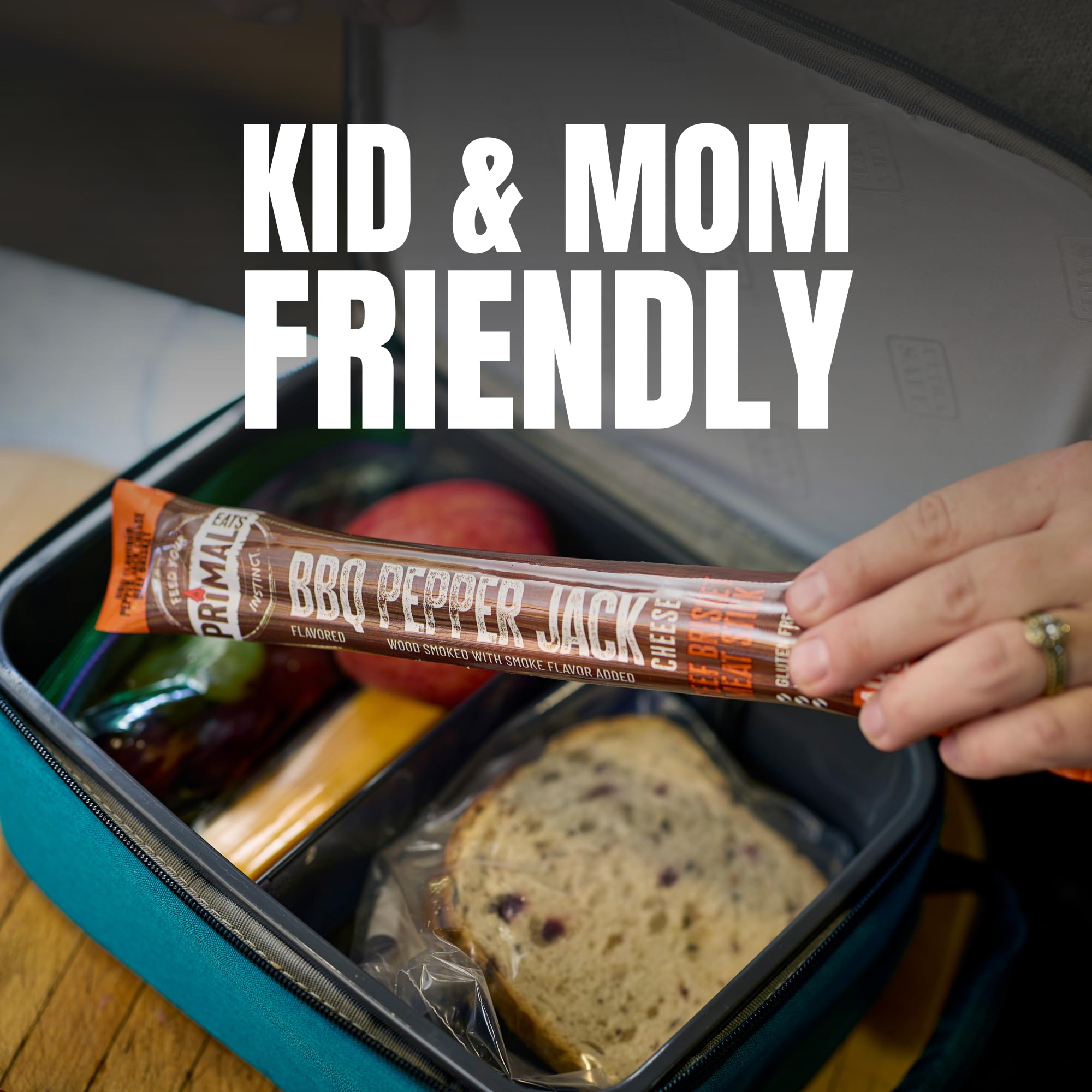 Primal Eats label closeup with nutrition and ingredient transparency