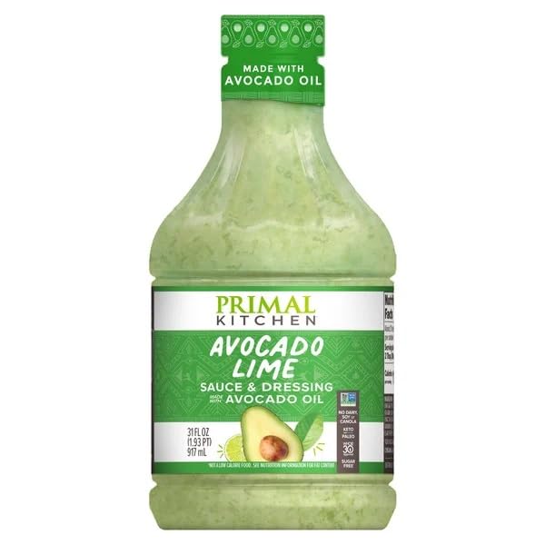 Primal Kitchen front packaging showing label and 31-ounce bottle for pantry stocking