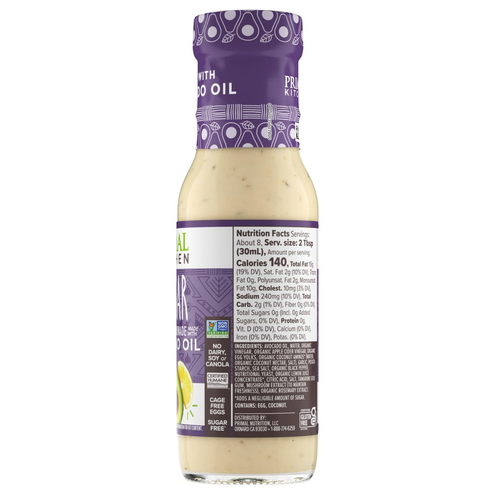 Primal Kitchen creamy texture closeup showing smooth, pourable avocado-oil base