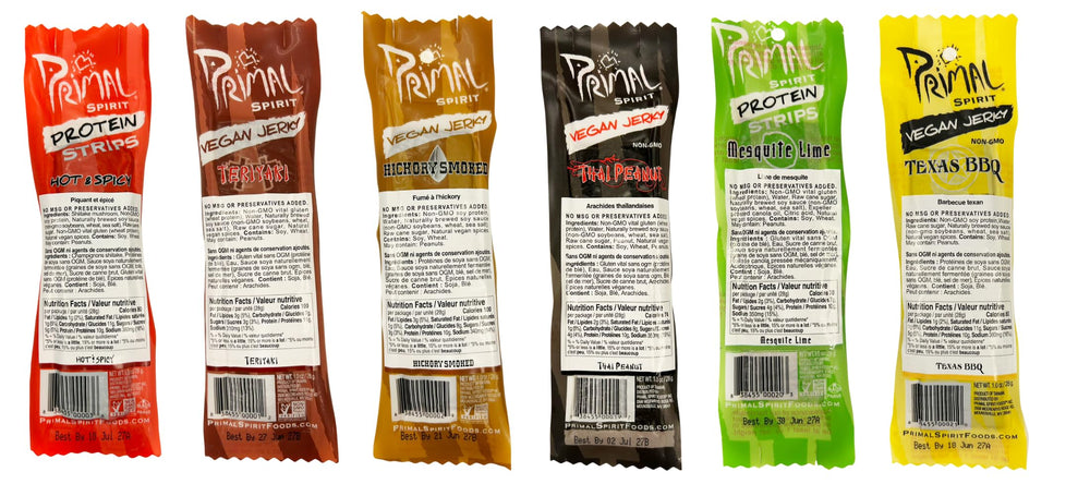 Primal Spirit Foods nutrition label close-up showing protein content benefits