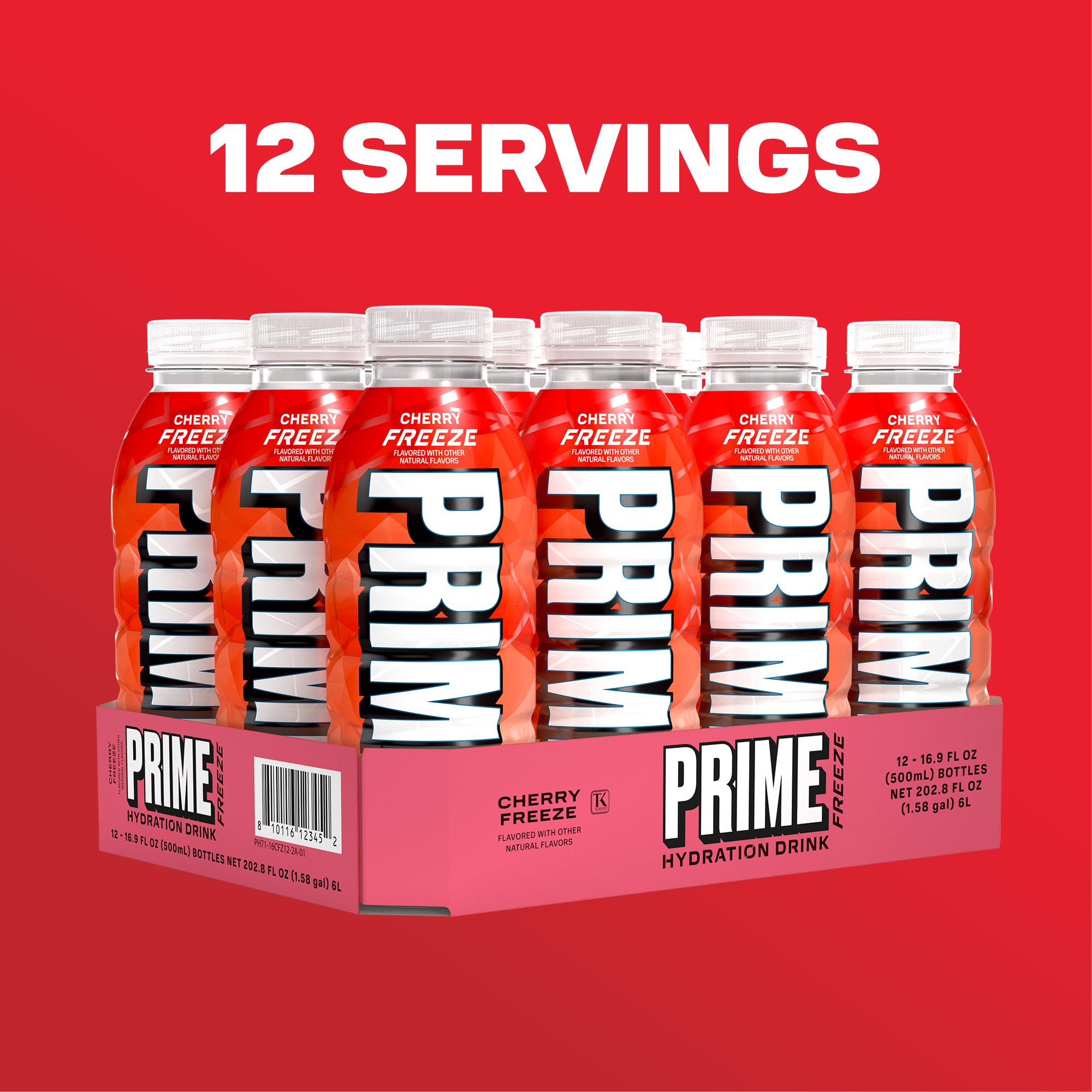 PRIME Hydration ingredients panel highlighting electrolytes and coconut water benefits