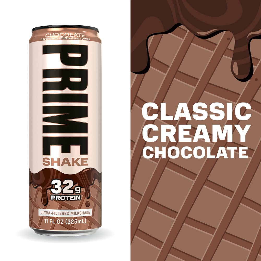 PRIME HYDRATION side label showing nutrition facts and protein-per-calorie advantage
