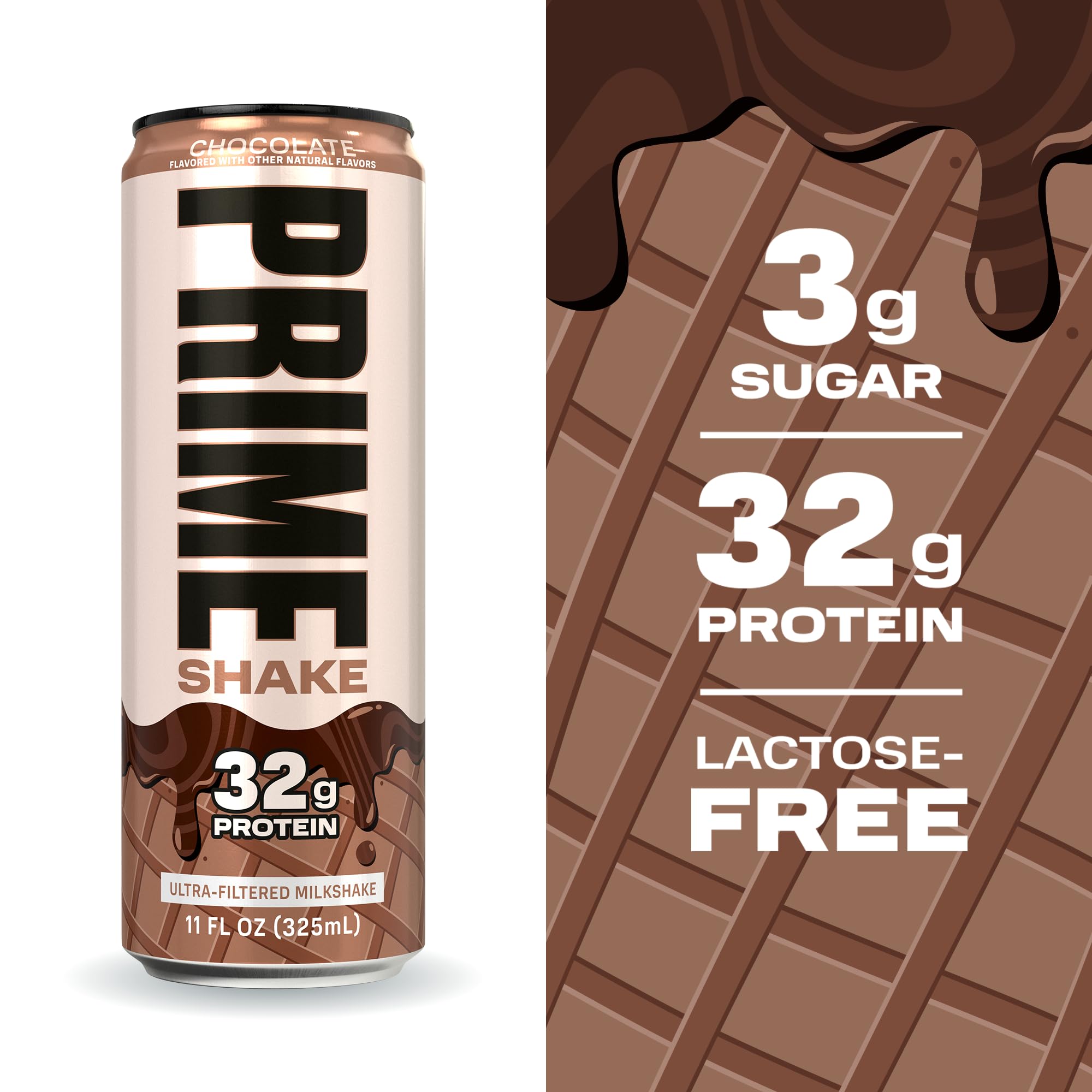 PRIME HYDRATION chocolate pour showing smooth texture and no clumps benefit