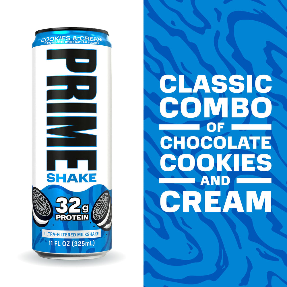 PRIME HYDRATION can top and pull tab highlighting shelf-stable portability