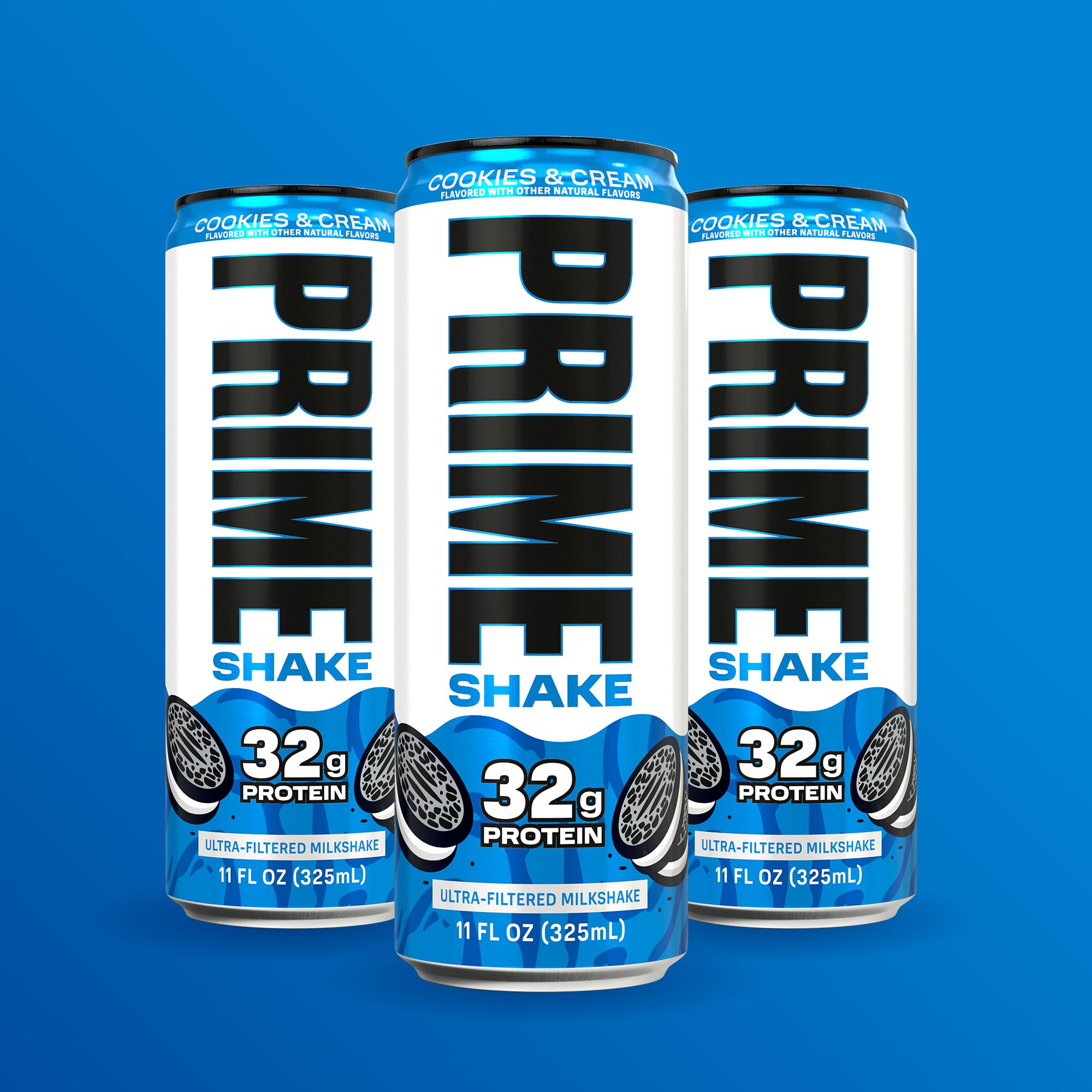 PRIME HYDRATION can on breakfast table showing quick, protein-rich morning option