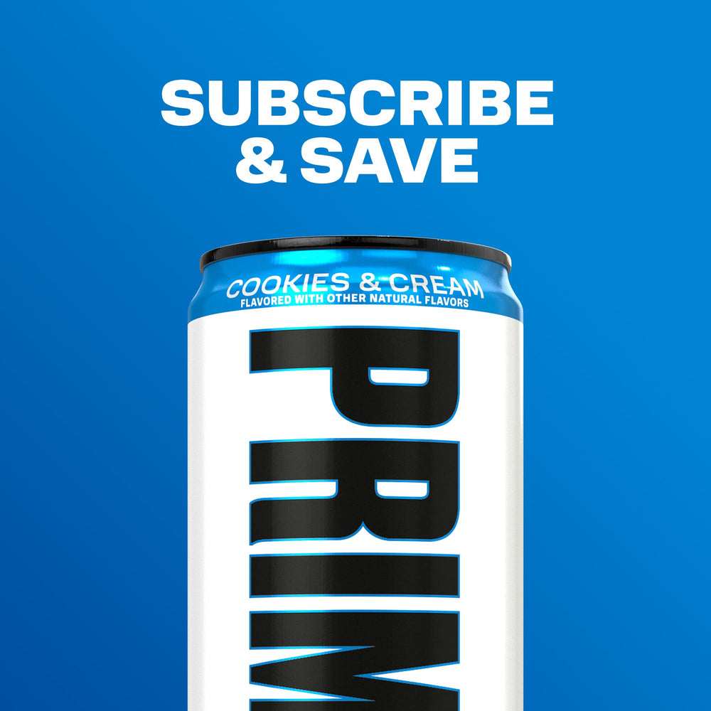 PRIME HYDRATION held in hand showing 11 fl oz size and easy portion control