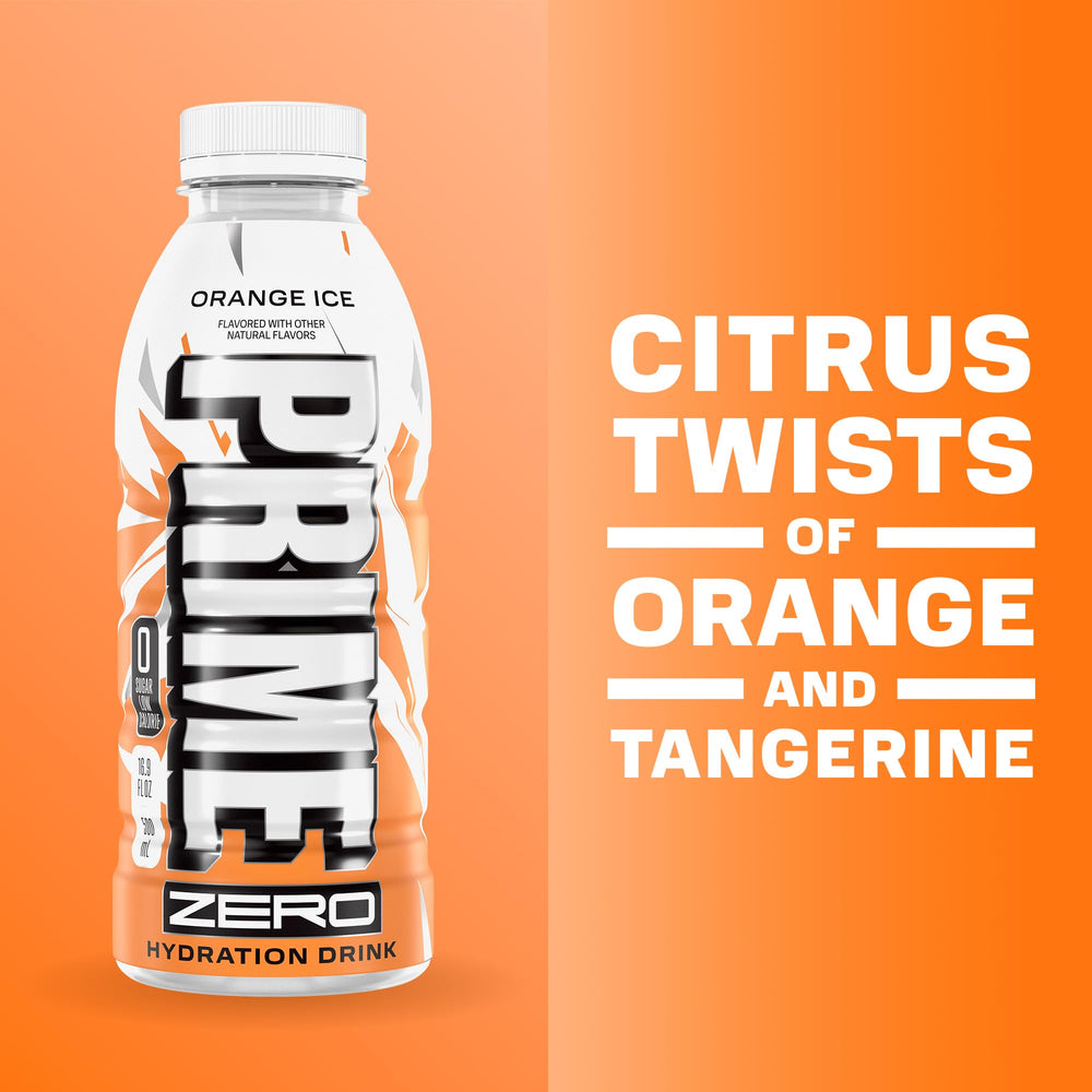 PRIME HYDRATION label close-up highlighting electrolytes and B vitamins