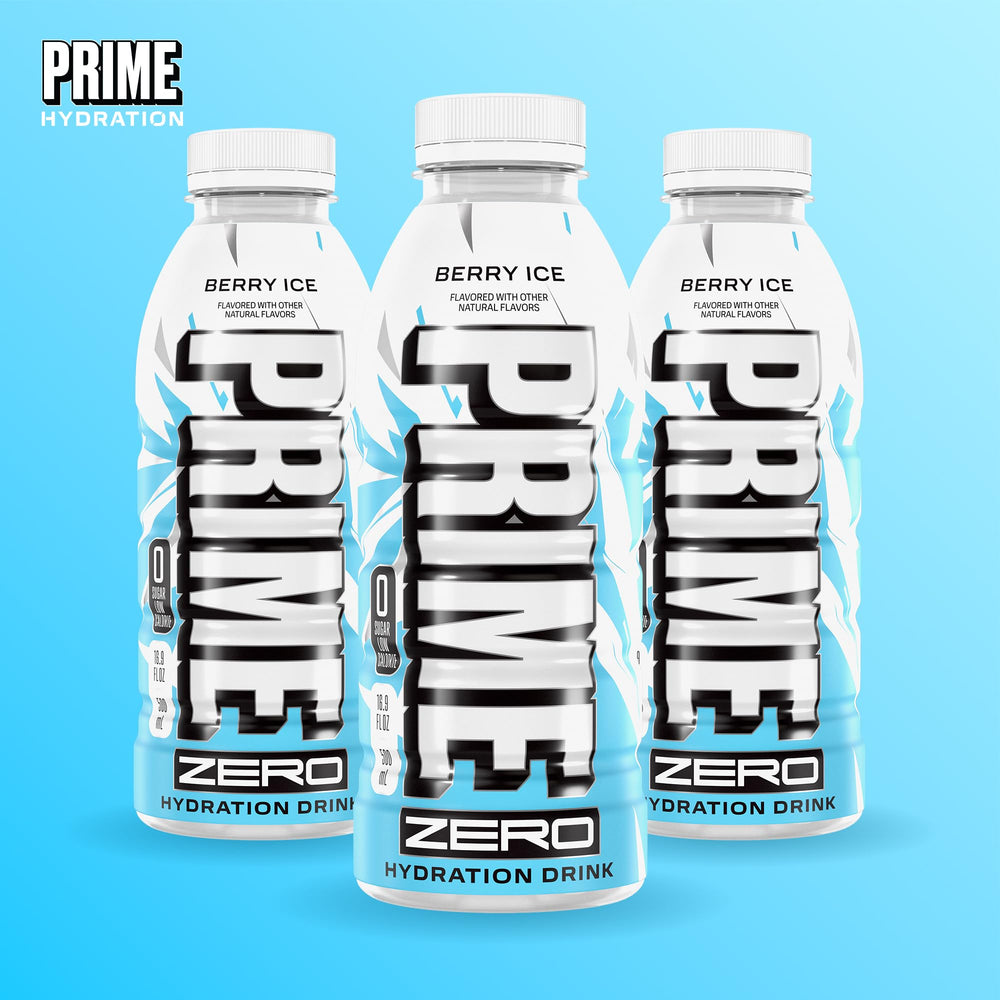 PRIME HYDRATION 12-pack box display for easy storage and multiple uses