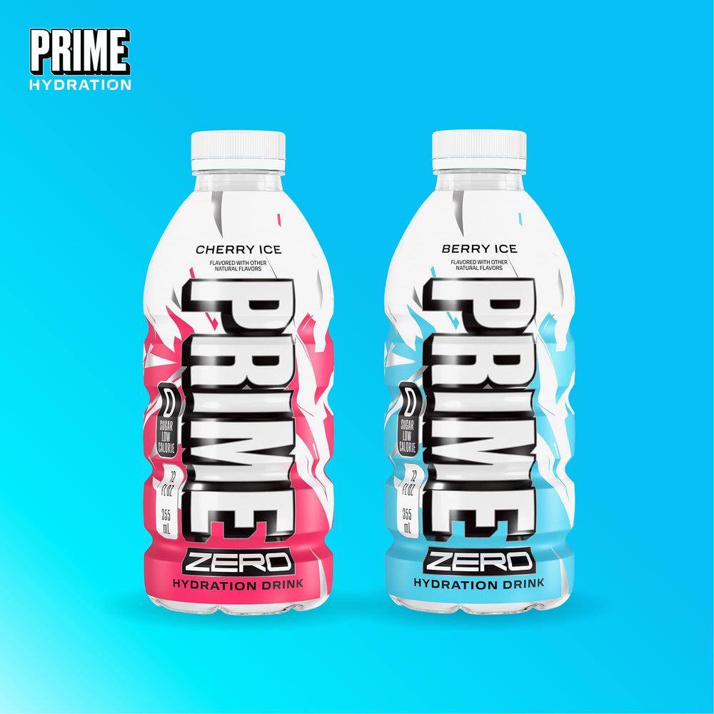PRIME HYDRATION 24-pack box stacked showing case quantity and short-term supply benefit