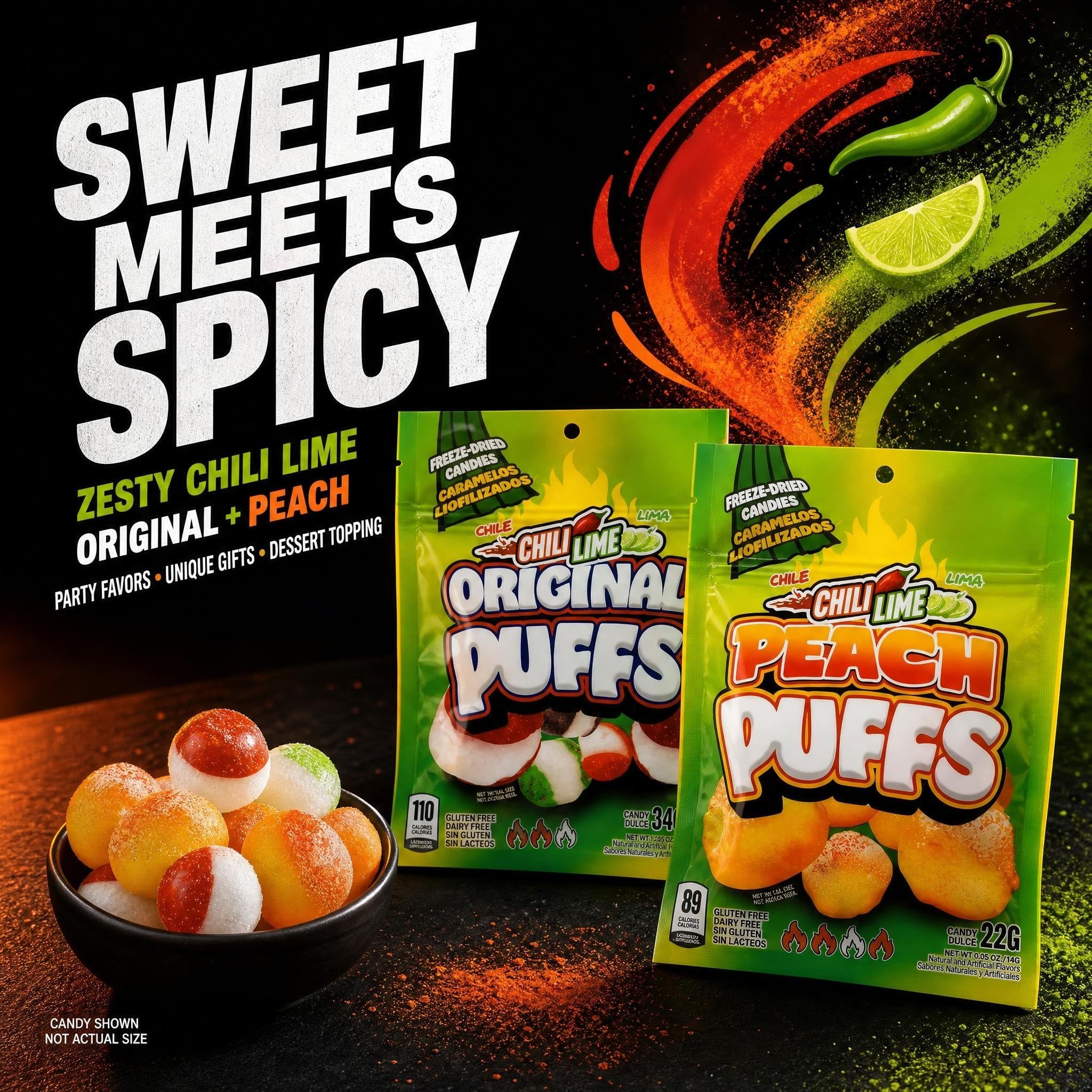 Primed Warrior puffs in hand demonstrating portable snack size