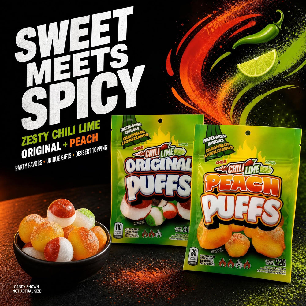 Primed Warrior puffs in hand demonstrating portable snack size