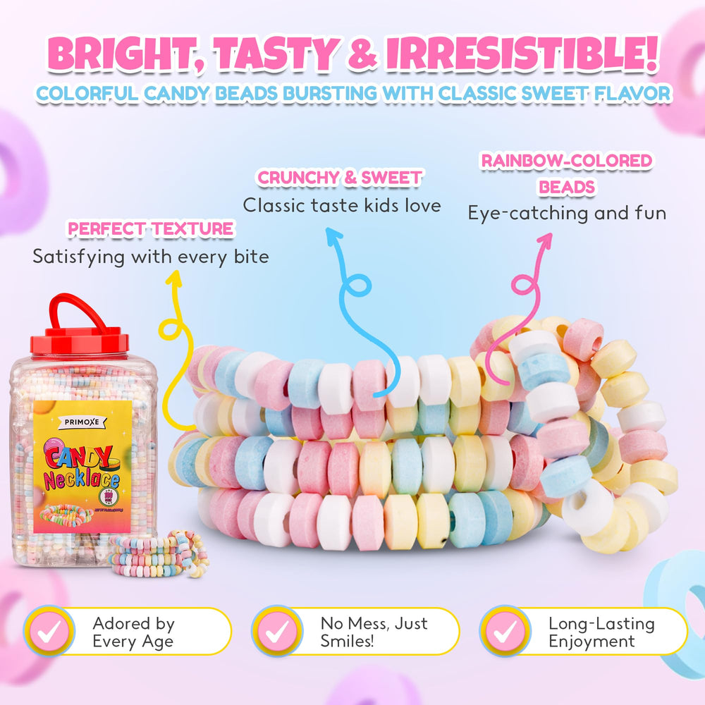 PRIMOXE necklaces as pinata filler demonstrating colorful display