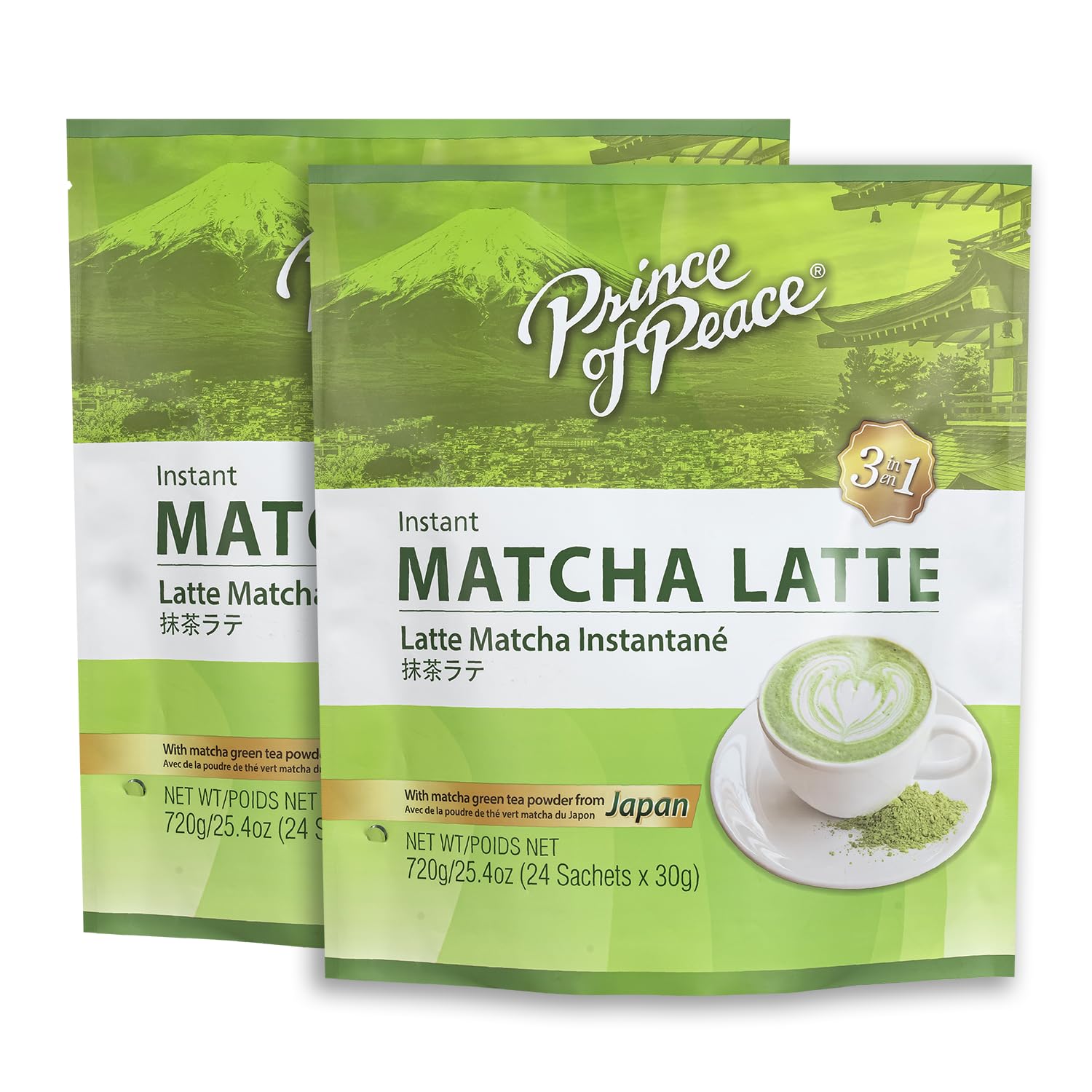 Prince of Peace front packaging showing sachets and product benefits