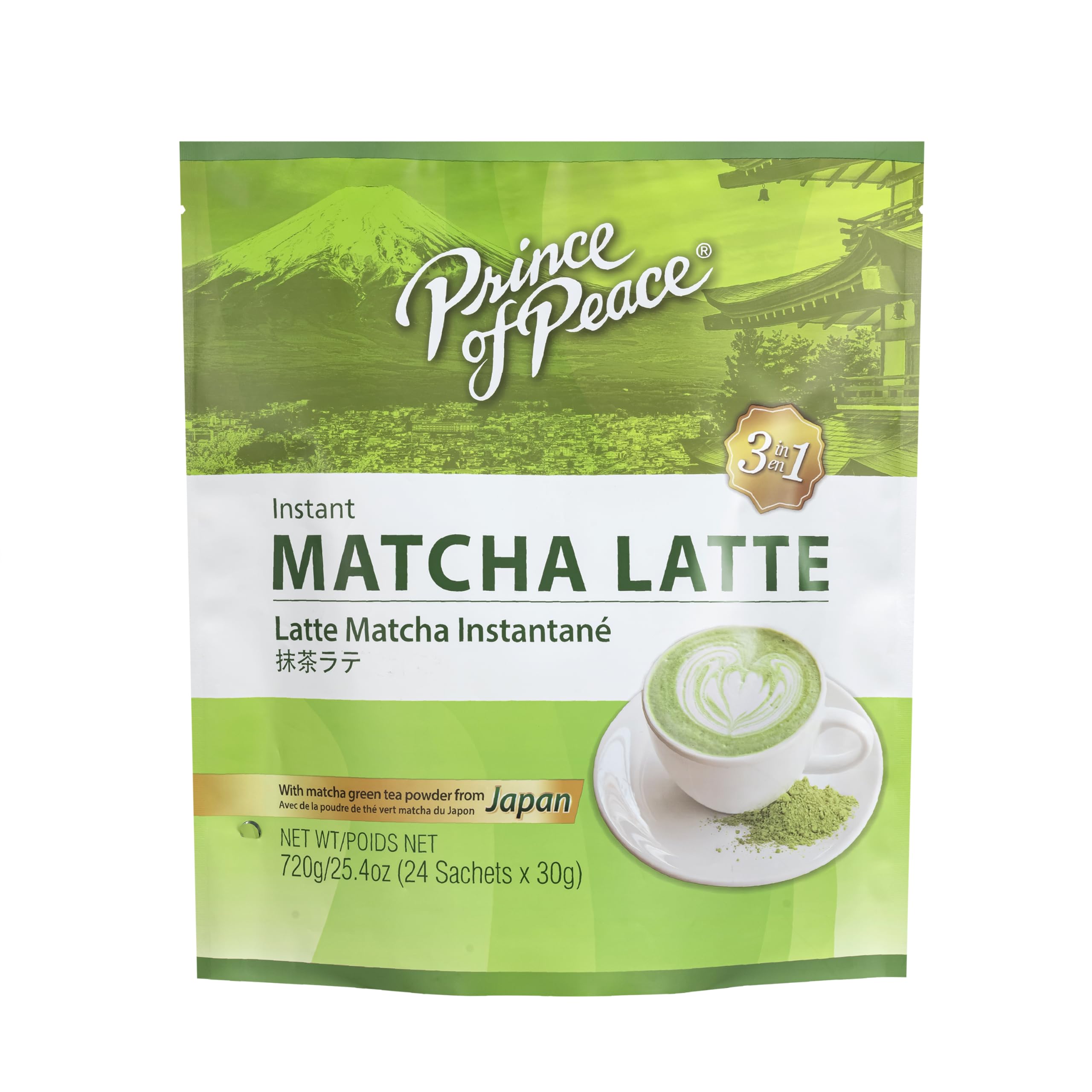 Prince of Peace front packaging showing 24 sachets and product benefit convenience
