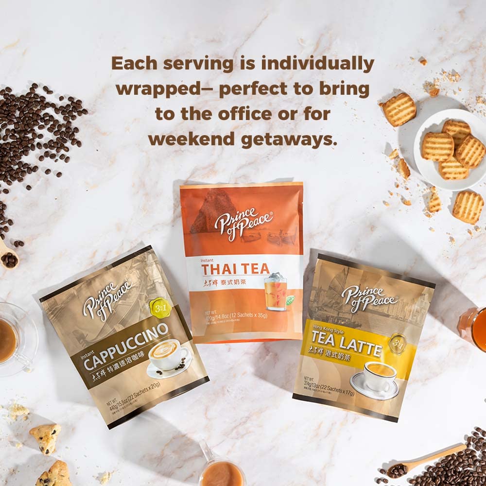 Prince of Peace served on café table demonstrating easy at-home enjoyment