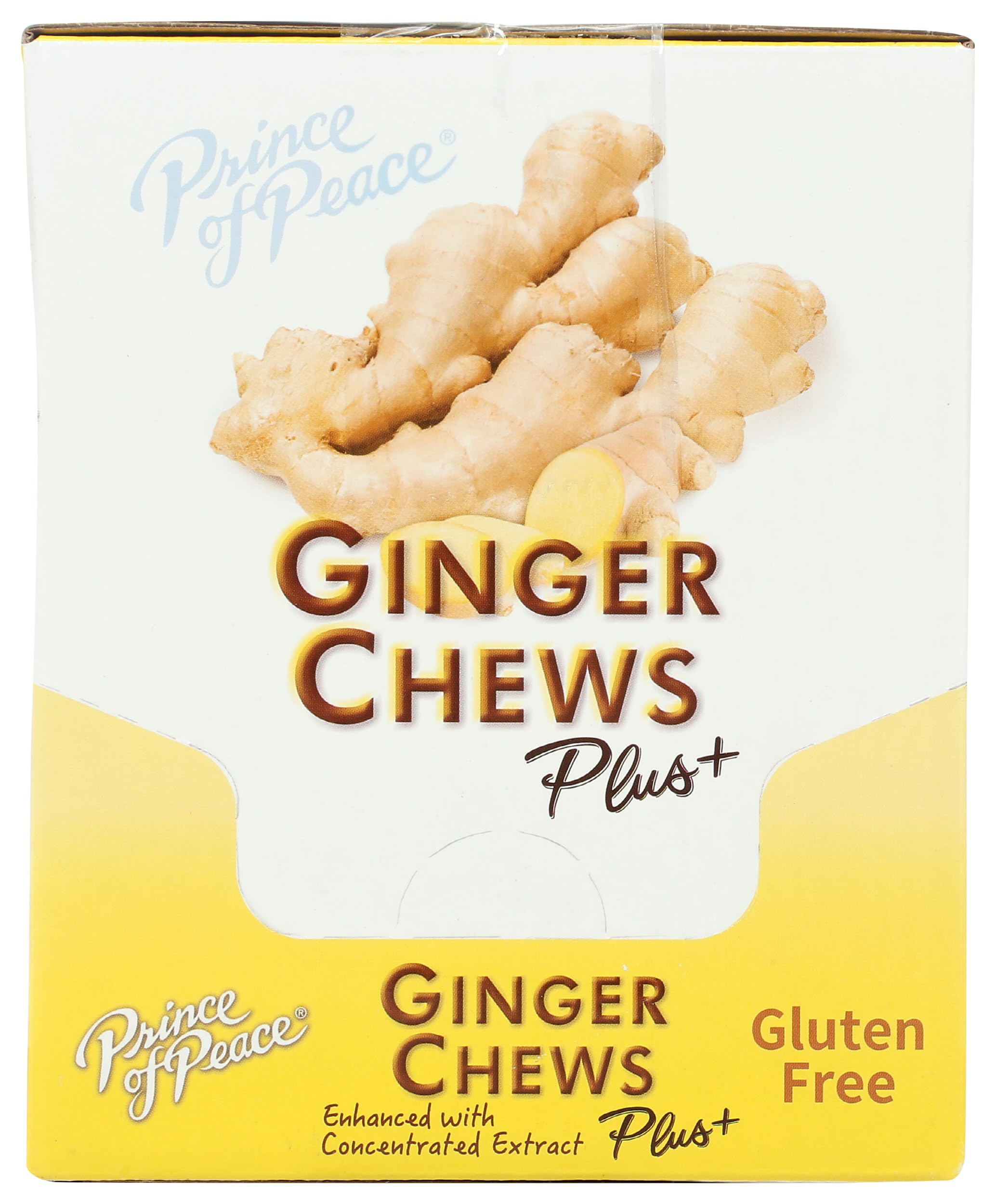 Prince Of Peace open chews closeup showing texture and fresh ginger appeal