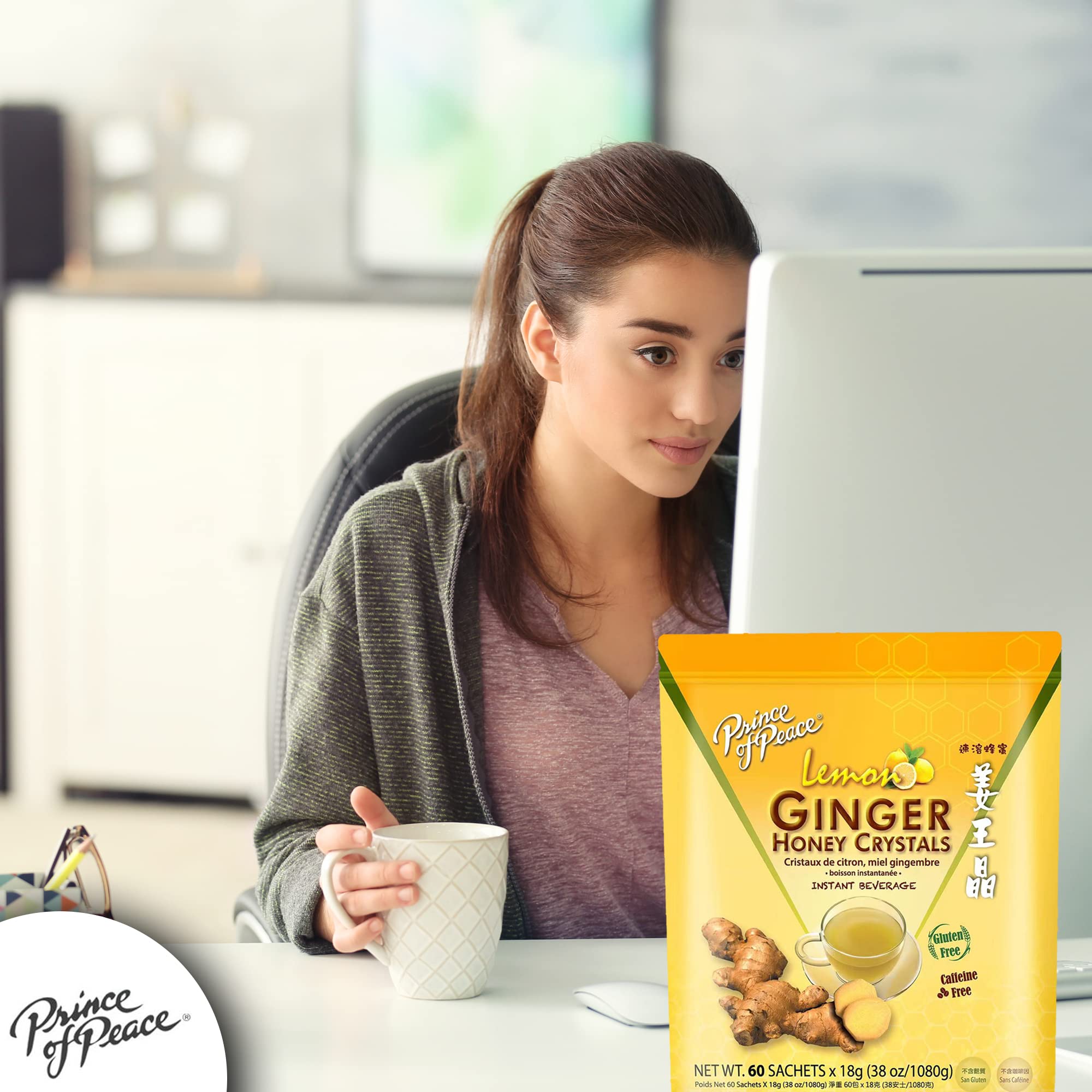 Prince Of Peace sachets inside travel bag showing on-the-go convenience