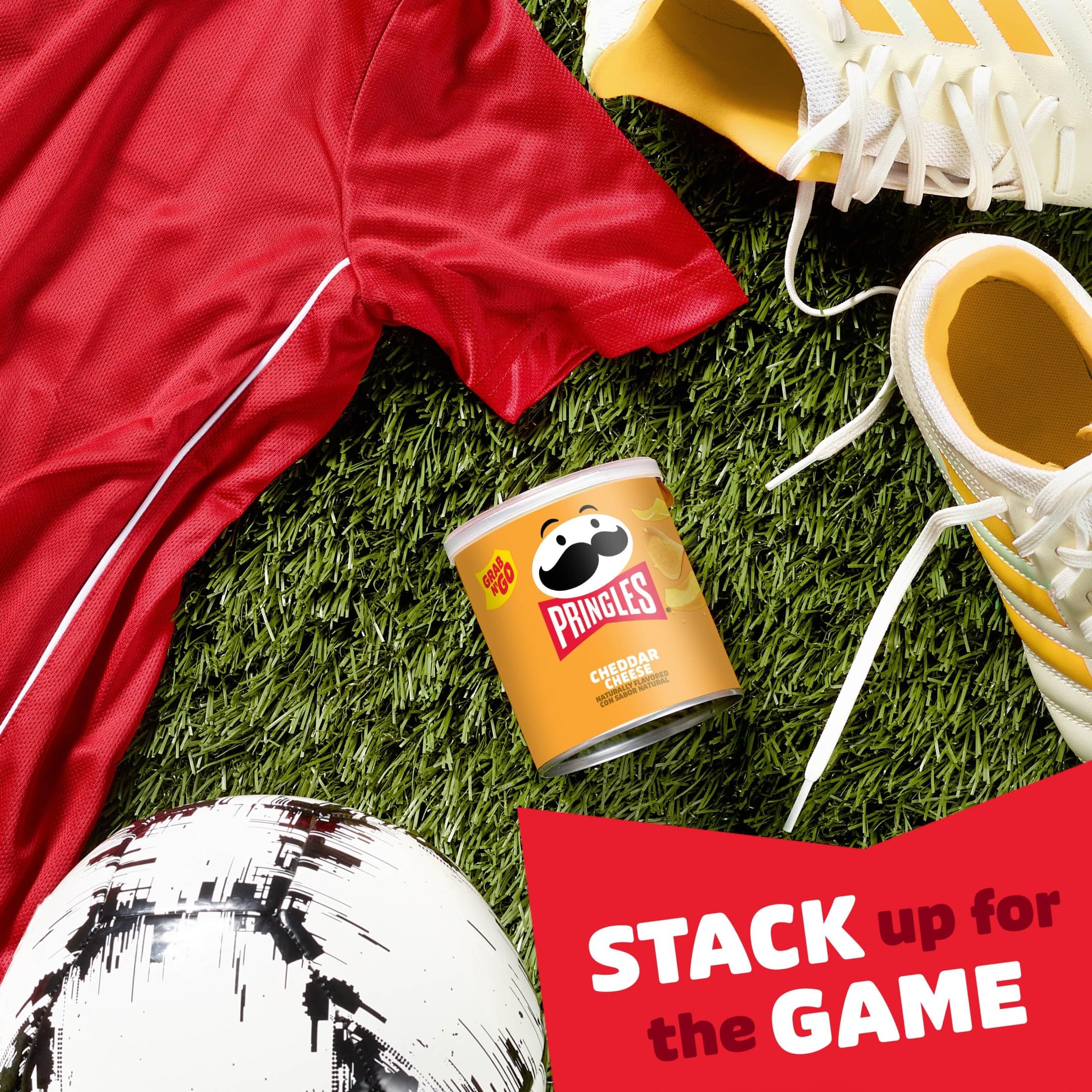 Pringles group sharing cans at gathering showing party-friendly benefit