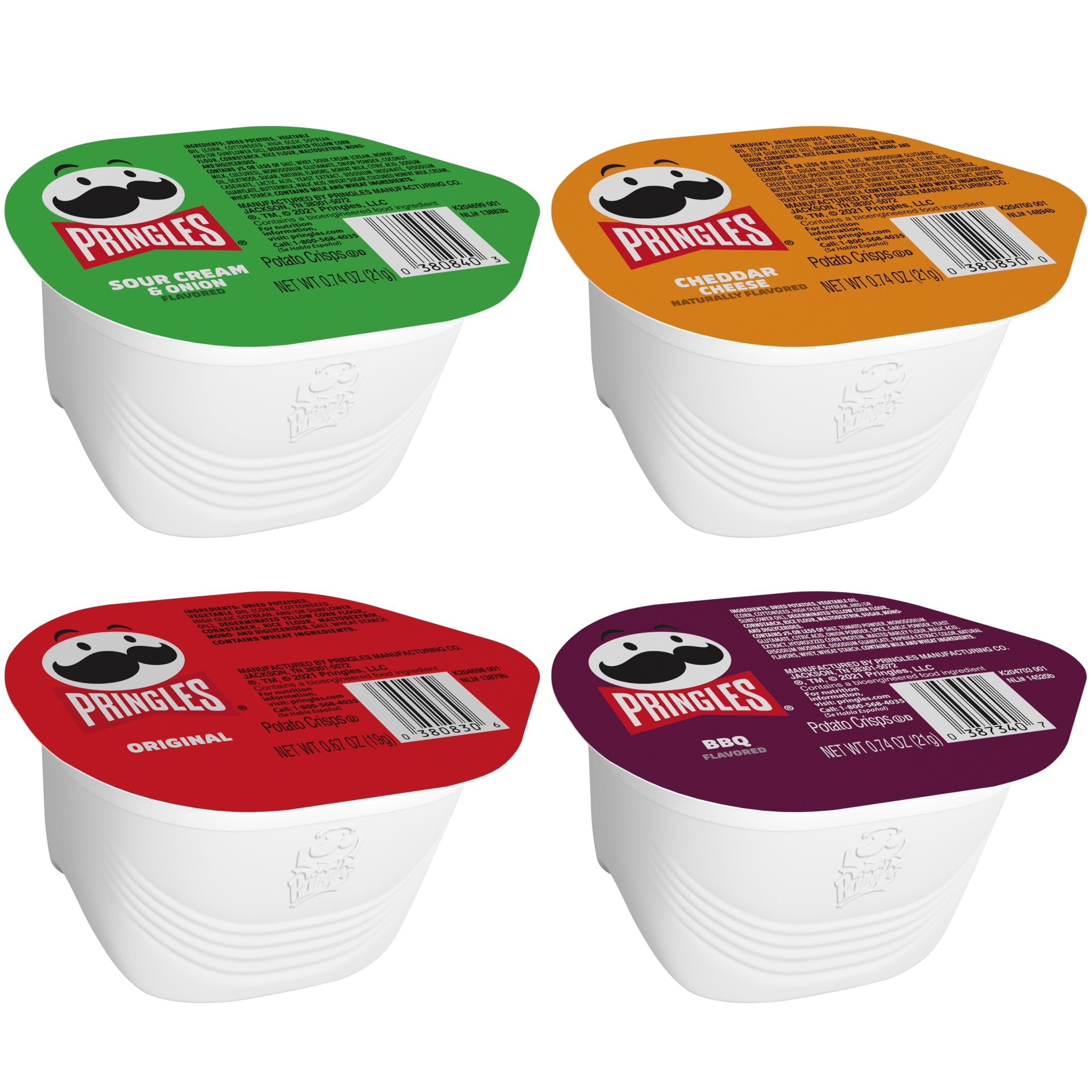 Pringles stacked cups packed in a lunchbox, Pringles convenience for school meals