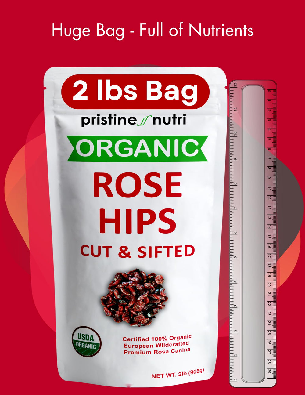 pristine nutri resealable bulk bag stored in airtight jar, keeps herbs fresh