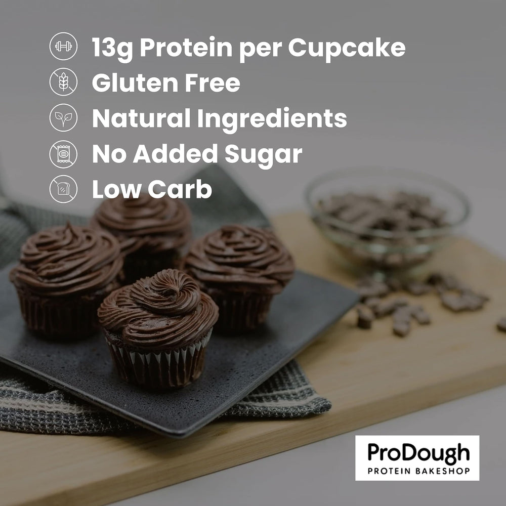 ProDough cupcakes baking on tray in oven demonstrating easy preparation