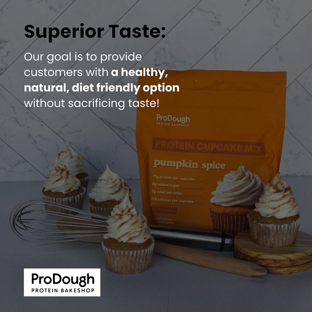 ProDough nutrition label and ingredients panel showing no added sugars