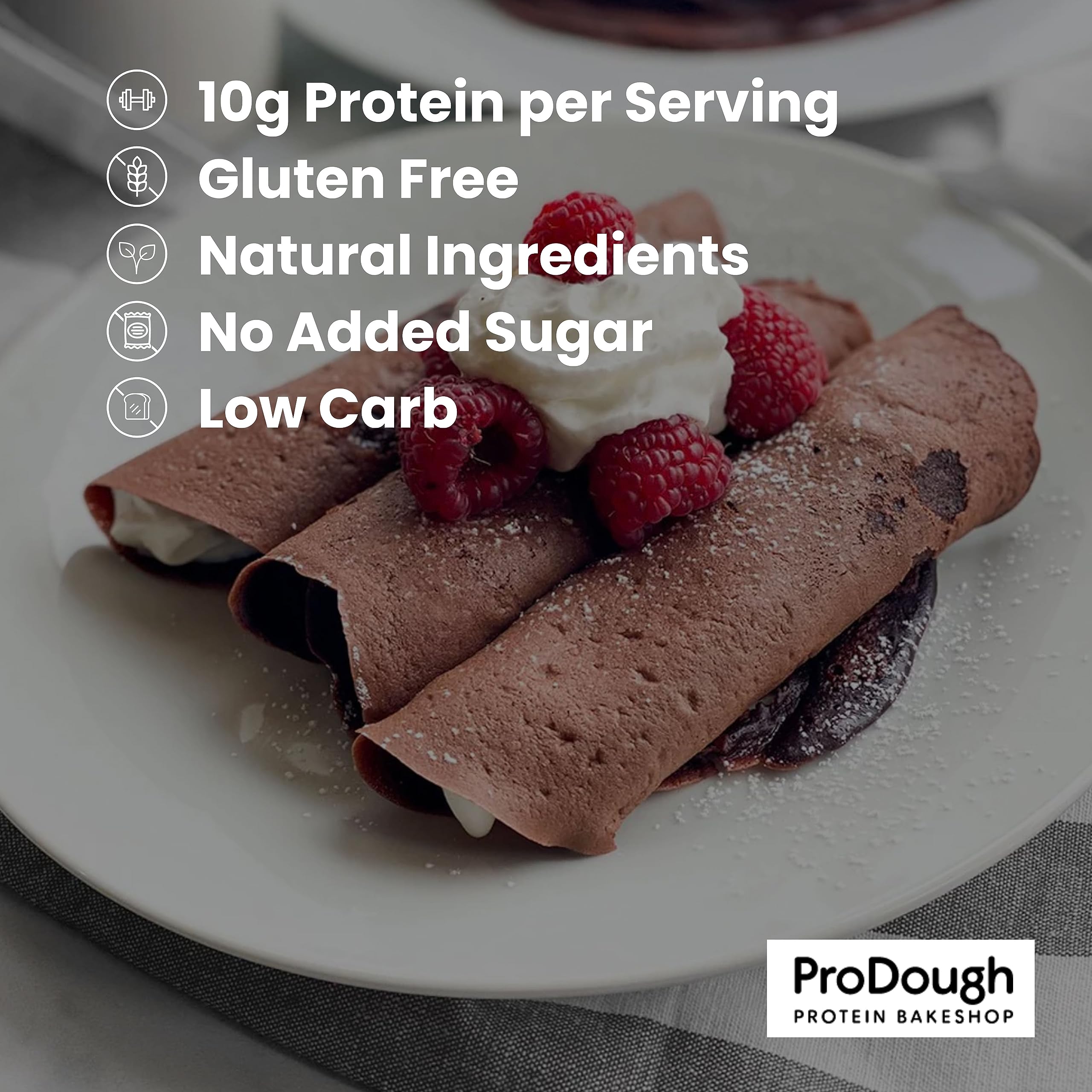 ProDough savory crepe filled with vegetables showing meal versatility