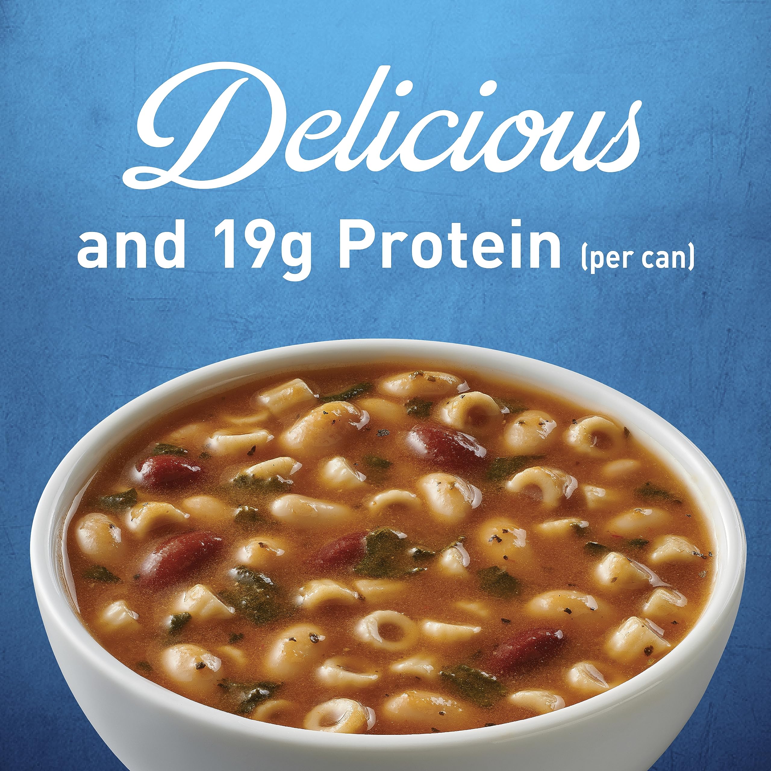 Progresso label close-up displaying ingredients and nutrition benefits