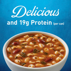 Progresso label close-up displaying ingredients and nutrition benefits