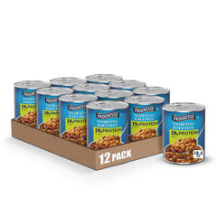 Progresso can front shows product and encourages quick, protein-rich meals