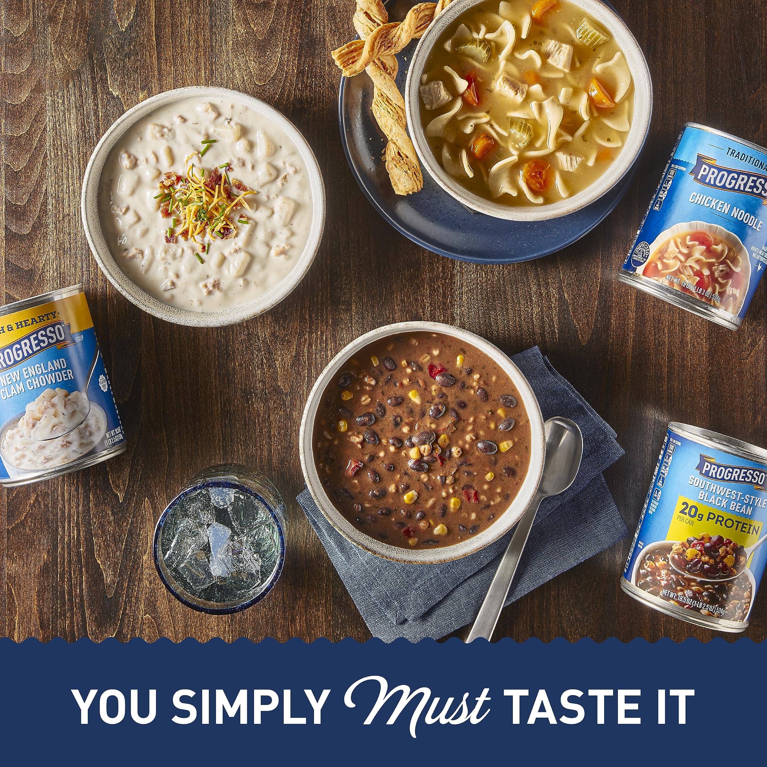 Progresso nutrition label closeup for shoppers checking ingredients