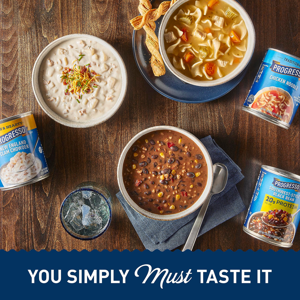 Progresso nutrition label closeup for shoppers checking ingredients
