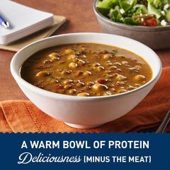 Progresso soup served in bowl with toast showing an easy meal idea