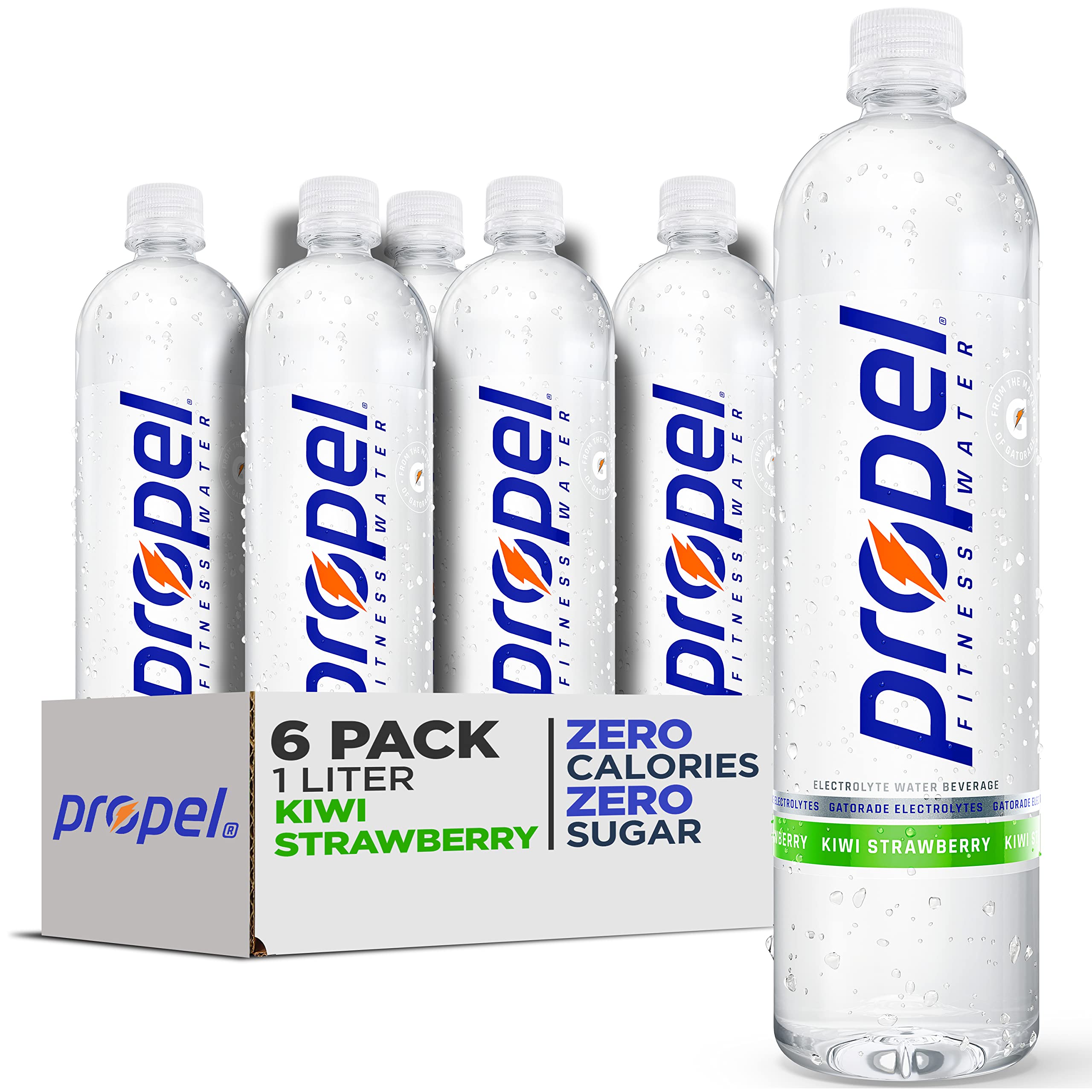 Propel front packaging showing kiwi strawberry and hydration benefit