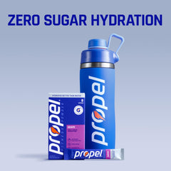 Propel mixed in a clear bottle illustrating vibrant watermelon flavor and refreshment