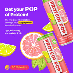 Protein Pop clear texture close-up highlighting light, juice-like mouthfeel and quick digestion