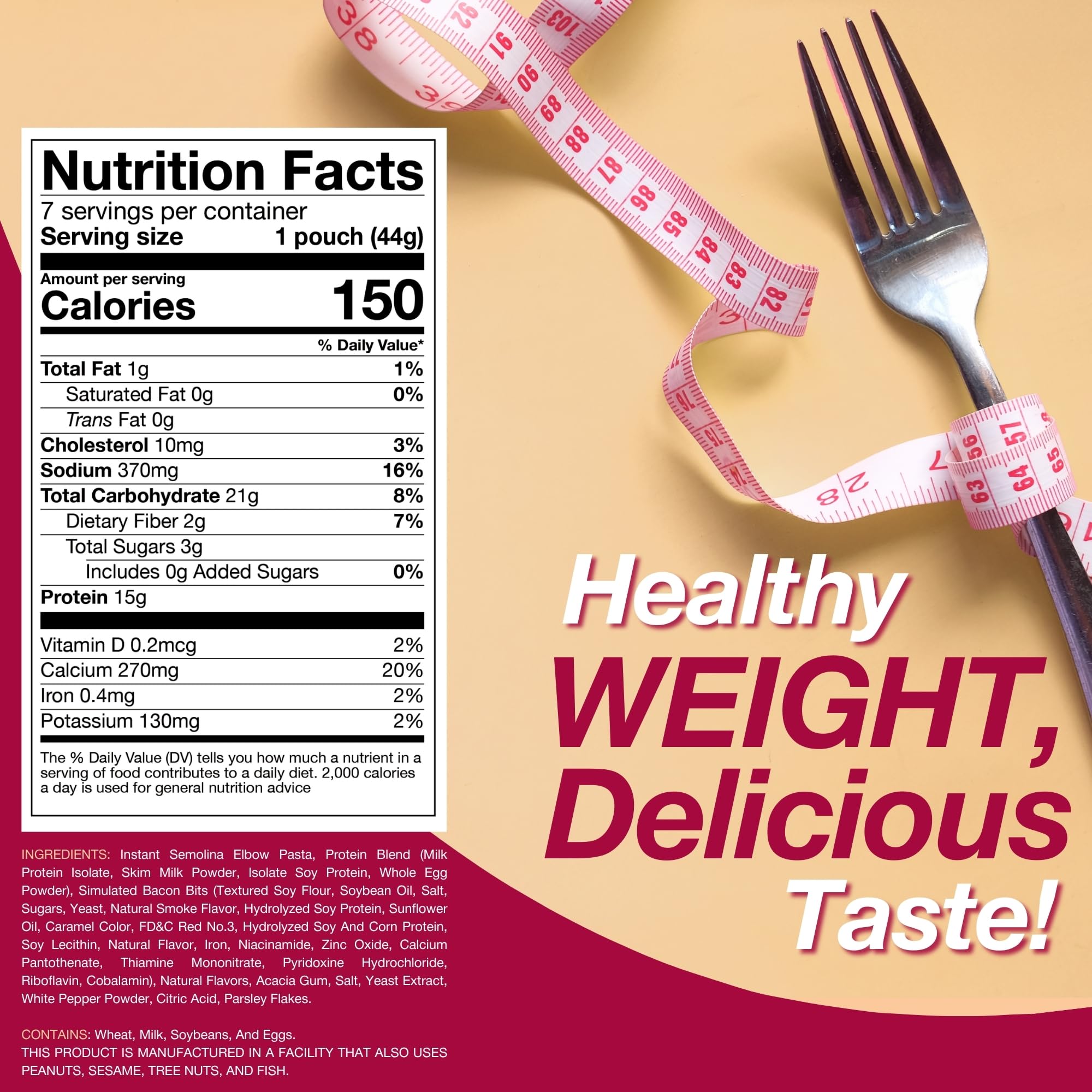 ProtiDIET box opened to reveal seven single-serve pouches for portion control