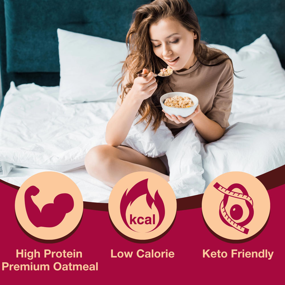 ProtiDIET prepared bowl of apple cinnamon oatmeal ready to eat and fueling activity