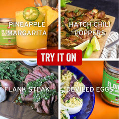 grilled carnitas rubbed with PS Seasoning El Dinero providing zesty green-chile flavor