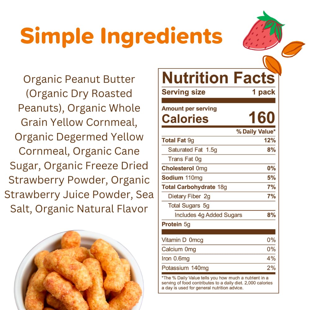 Puffworks single-serve bag open with puffs visible showing portion control convenience
