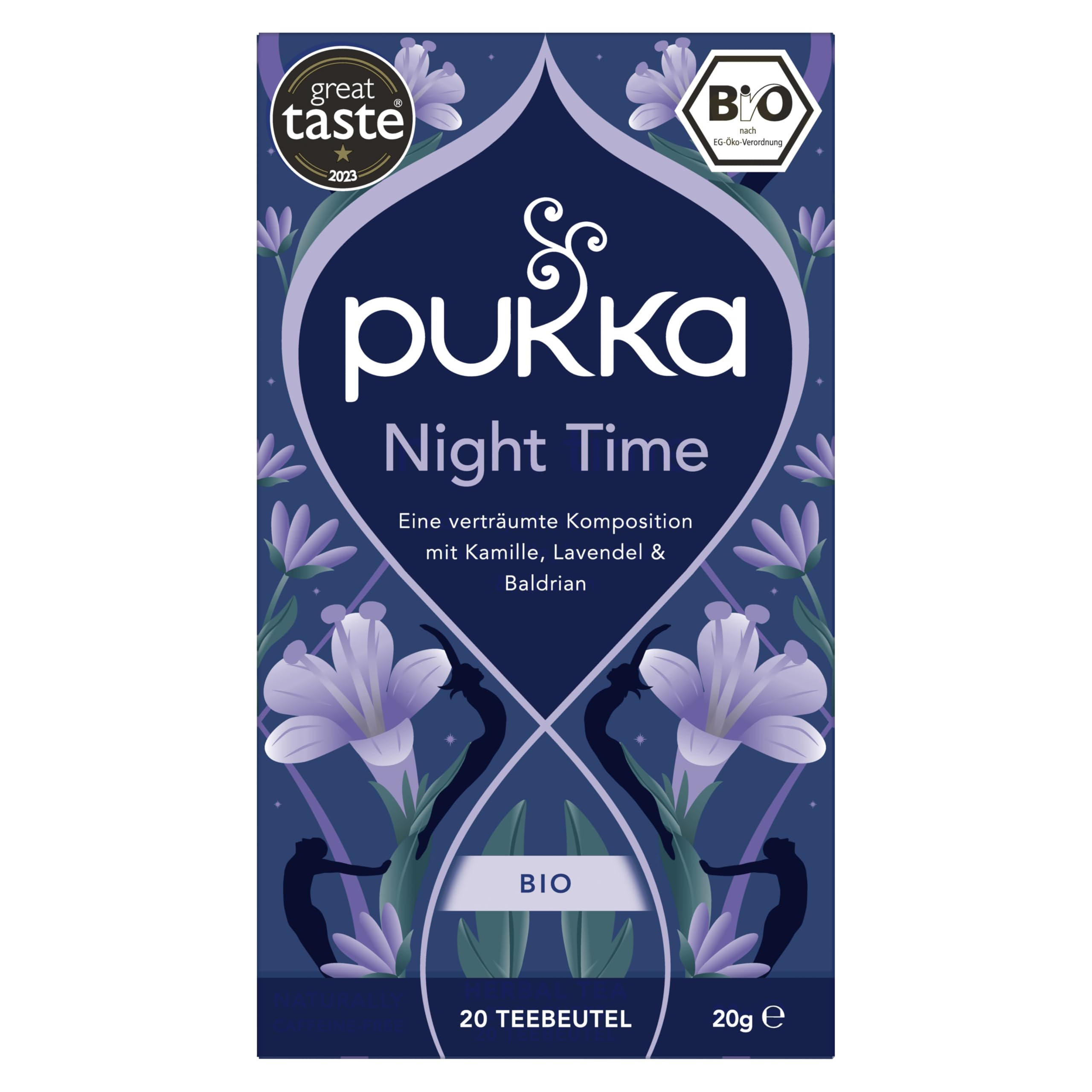 Pukka loose oat flower lavender and lime flower herbs showing natural ingredients benefit