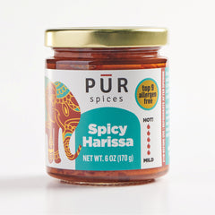 PUR Spices front jar view showing bold label and fresh flavor