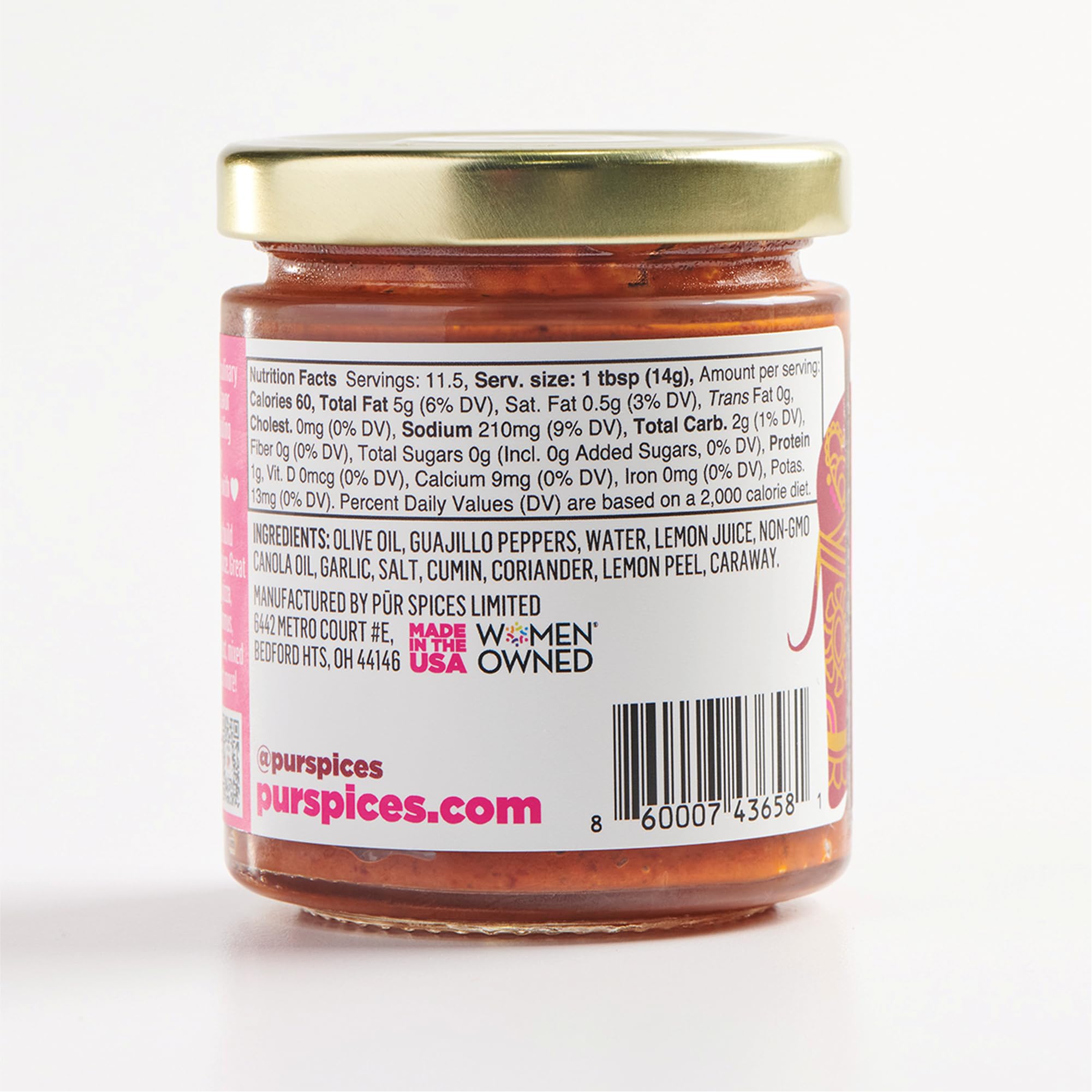 PUR Spices ingredients layout with chilies and garlic showing freshness