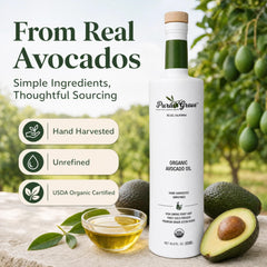 Pura Grove back label close-up displaying ingredient and certification details for trust