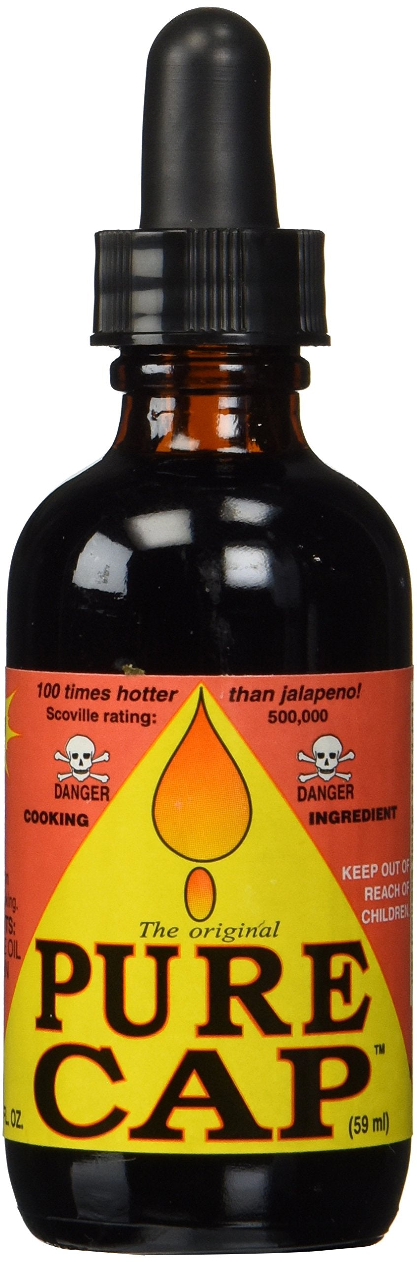 Pure Cap front bottle displaying label and convenient pour for precise dosing