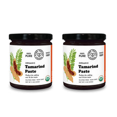 PURE INDIAN FOODS front jar showing label and organic badge, highlights authentic sourcing